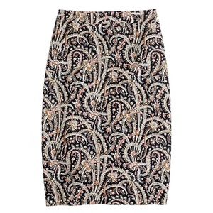 J. Crew No. 2 Pencil Skirt in Feather Paisley 10